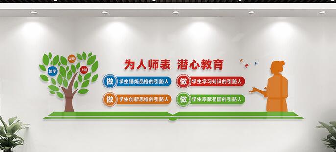 教師辦公室文化墻設計創(chuàng)意圖片