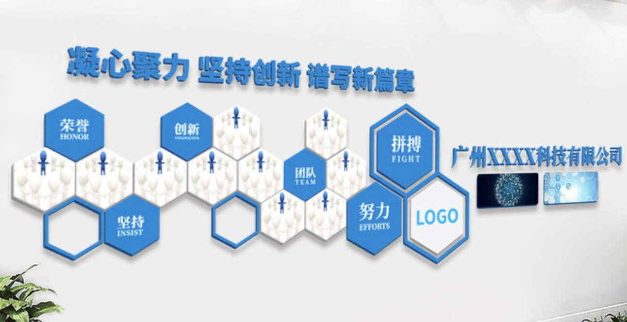 優(yōu)秀員工風采辦公室文化墻