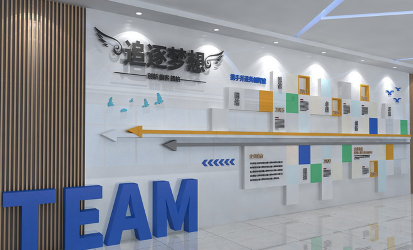 企業(yè)文化墻創(chuàng)意設計效果圖