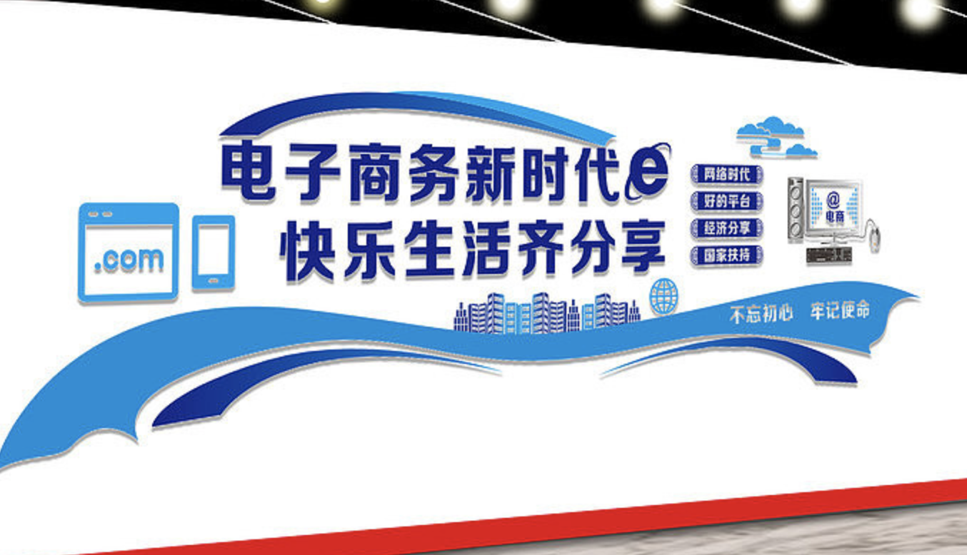 電子商務跨境電商平臺文化墻設計